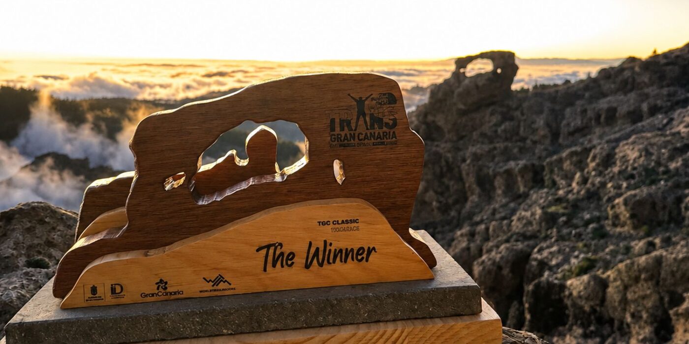 Escultura Ventana del Nublo creada por Óliver Sánchez Acosta para la Transgrancanaria 2026